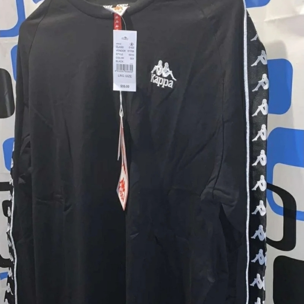 Kappa Black Sweatshirt with Logo - Picture 3 of 4